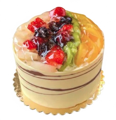 4 ile 6 kişilik karışık mevsim meyveli yaş pasta Samsun pasta