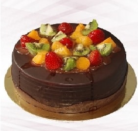6-9 Kişilik Zengin Tatlı Karışık Meyveli Çikolatalı Taze Samsun pasta